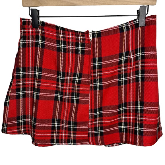 Y2k Super Low Fat Plaid Mini Skirt S - Picture 3 of 6